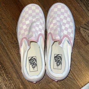 Vans Checkerbord Slip-on Pink - Women’s Size 8
